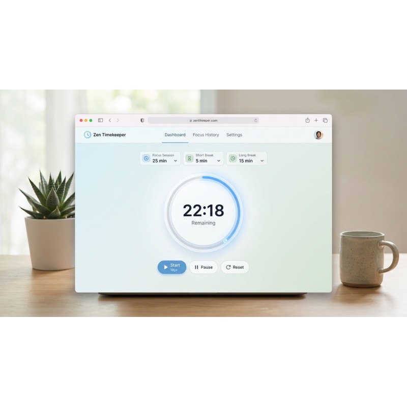 Zen Timekeeper: Focus Session Timer | Agora Apps