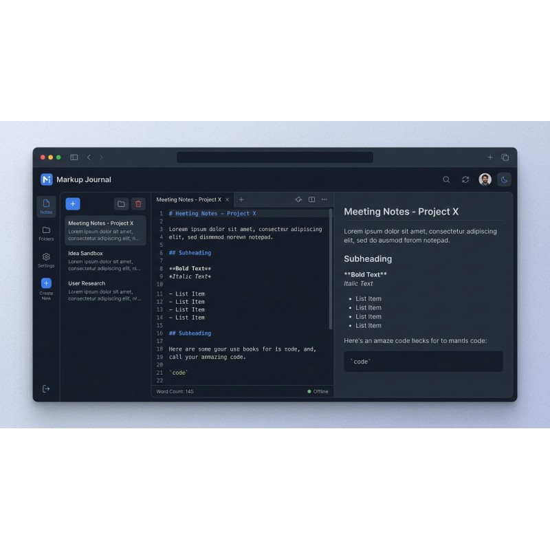 Markup Journal: Offline Markdown Editor | Agora Apps