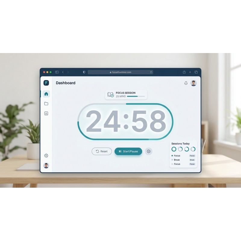 Focus Flow Timer | Offline Study Timer | Agora Apps