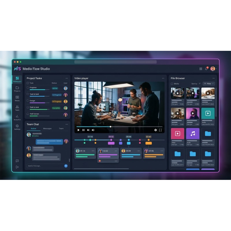 Real-time Media Collaboration Platform | Media Flow Studio | Agora Apps
