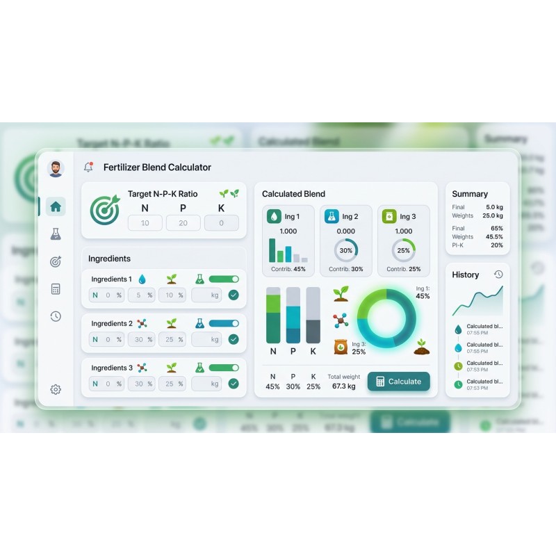Fertilizer Blend Calculator | NPK Mixer | Agora Apps