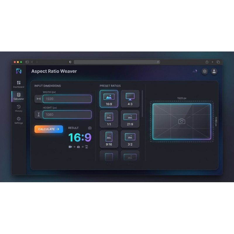 Aspect Ratio Calculator | Image & Video Dimensions | Agora Apps