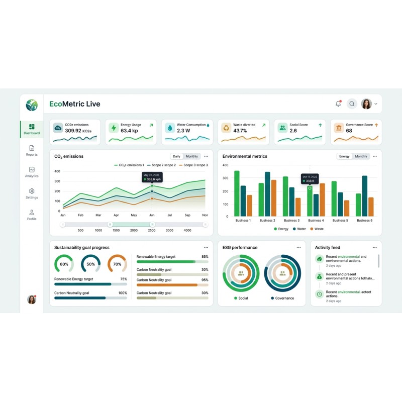 EcoMetric Live | Real-time ESG & Carbon Accounting | Agora Apps