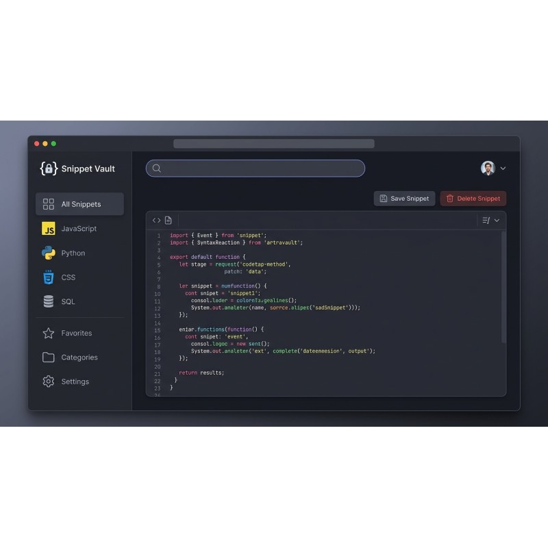 Snippet Vault | Offline Code Organizer | Agora Apps