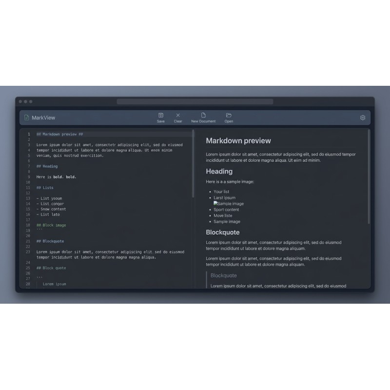 MarkView | Éditeur Markdown Hors Ligne | Prévisualisation HT