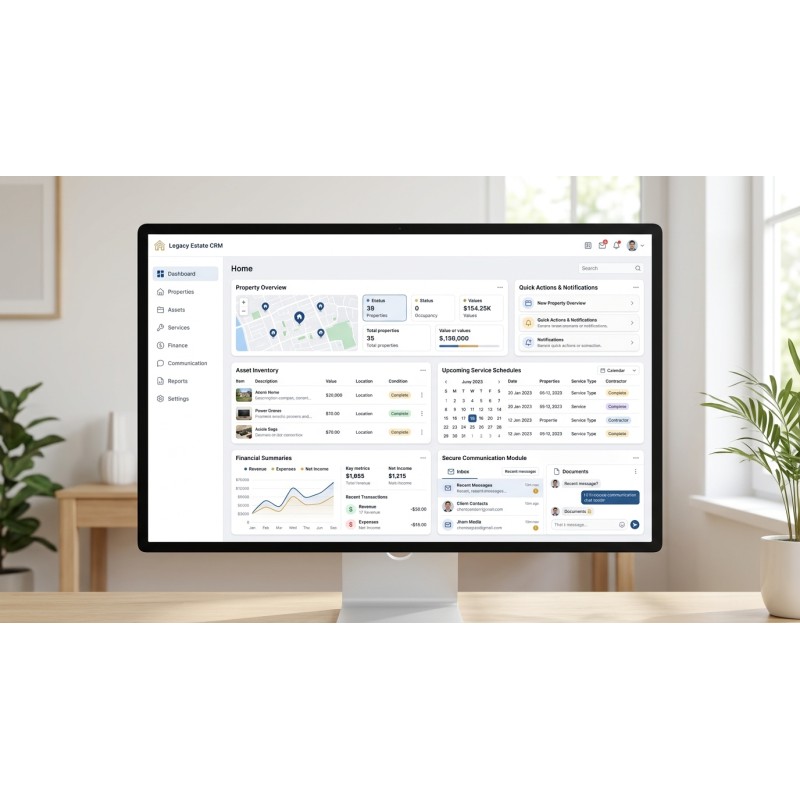 CRM Gestión de Propiedades | Software Alto Patrimonio