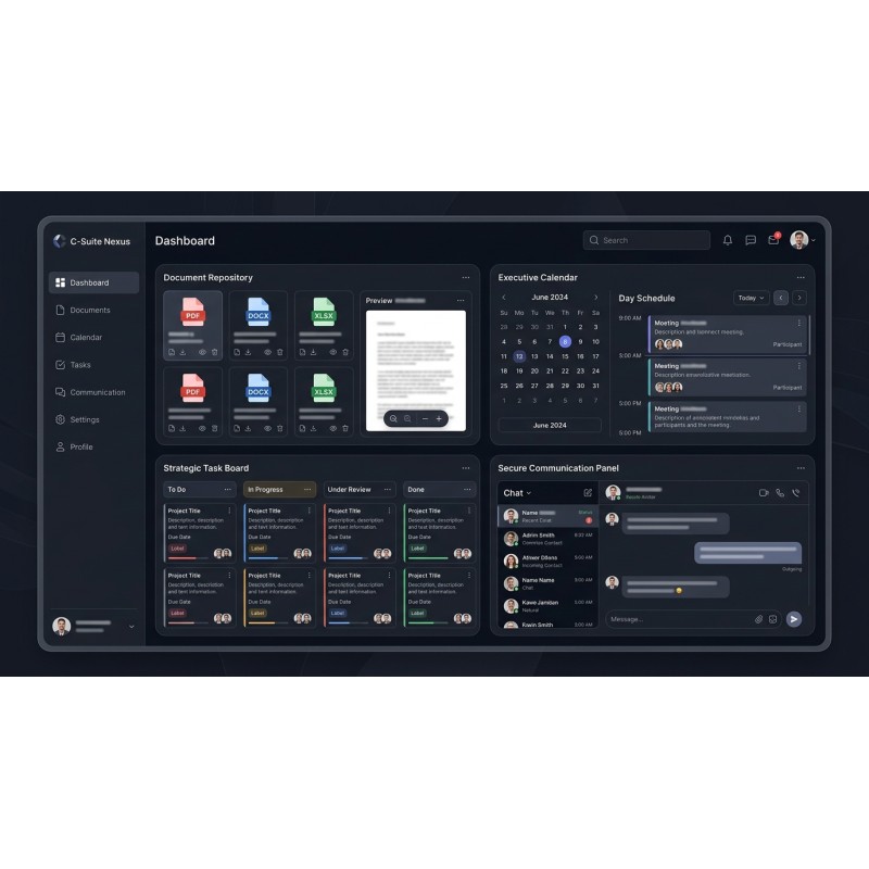 Portal de Colaboração Executiva | C-Suite Nexus | Agora Apps