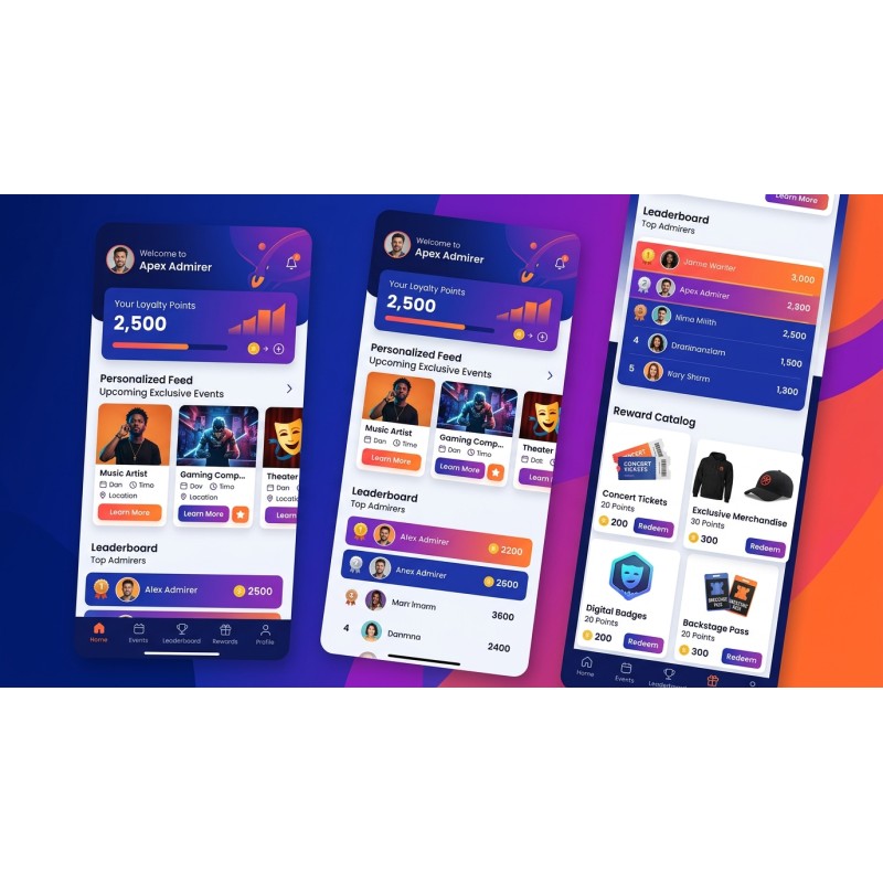 Lealdade Gamificada para Fãs | Apex Admirer | Agora Apps