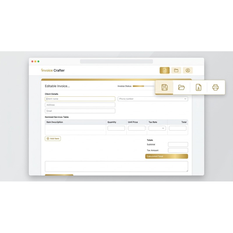 Offline Invoice Generator | Invoice Crafter | Agora Apps