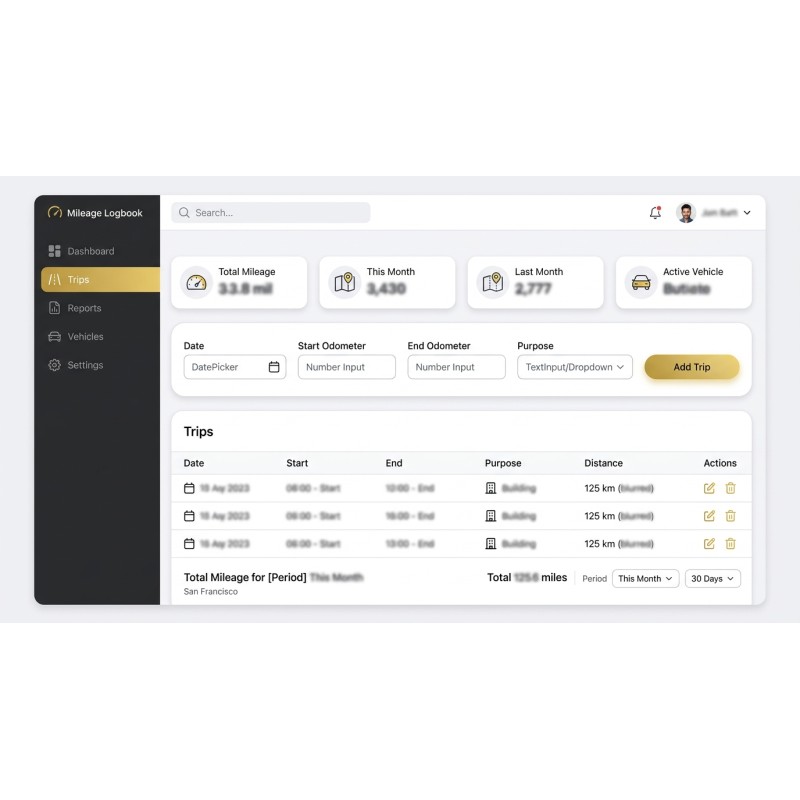 Business Mileage Tracker | Mileage Logbook | Agora Apps