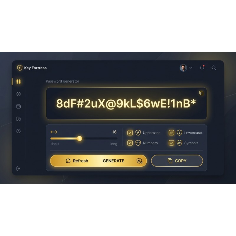 Secure Password Generator | Key Fortress | Agora Apps