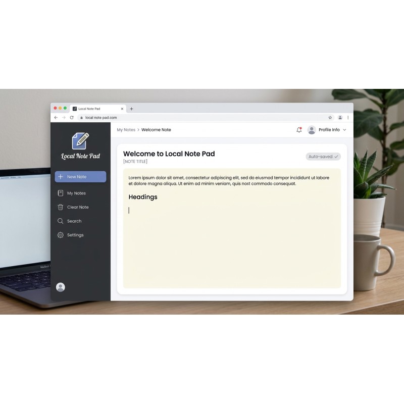 Local Note Pad | Agora Apps