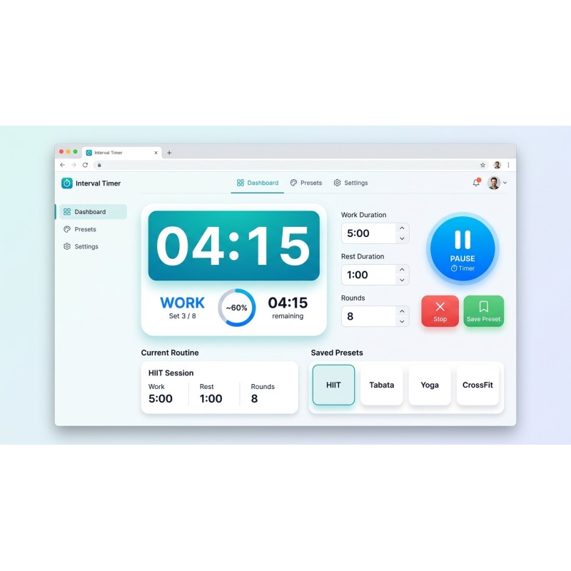Interval Timer - Offline Customizable Timer | Agora Apps
