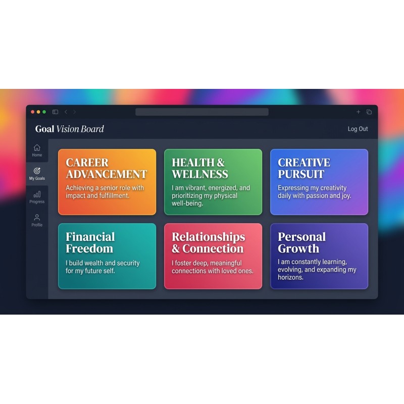 Goal Vision Board - Offline Personal Aspirations Tracker | Agora Apps