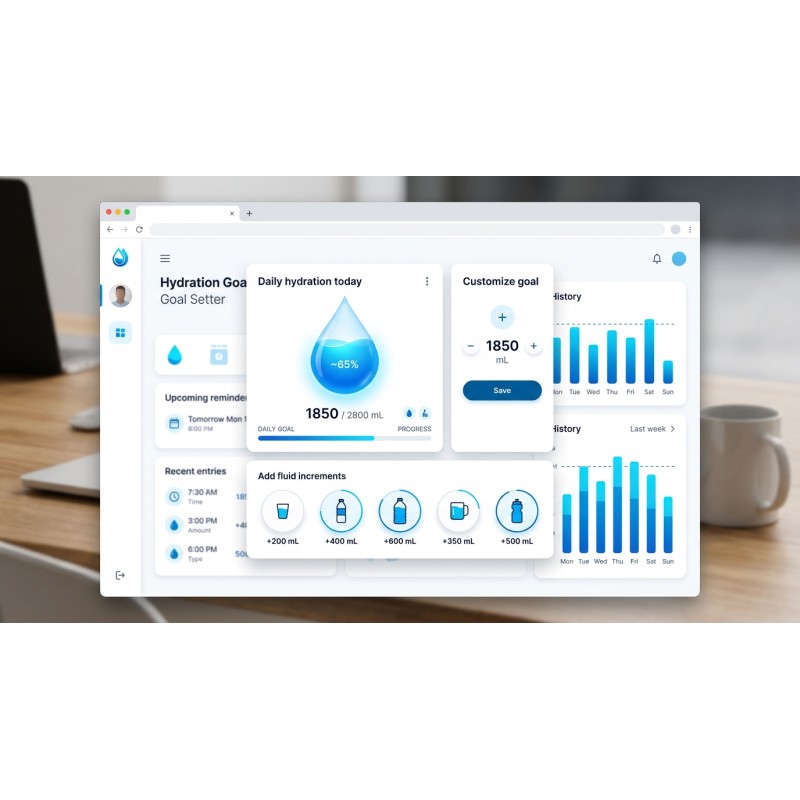 Set Hydration Goals Offline | Agora Apps