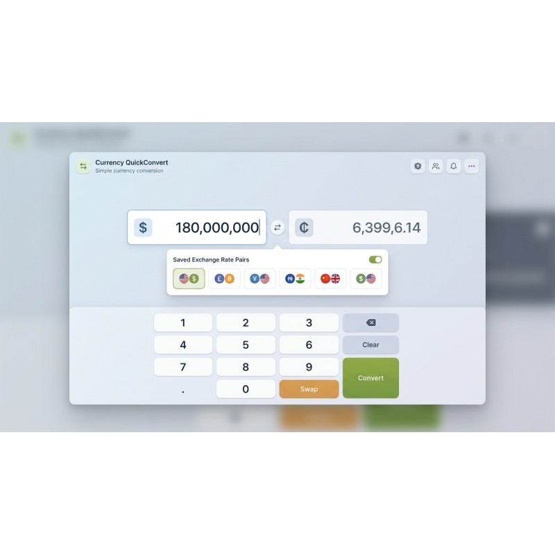 Currency QuickConvert | Offline Exchange Rate Calculator | Agora Apps