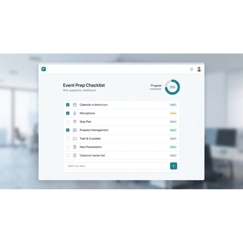 Event Prep Checklist | Agora Apps