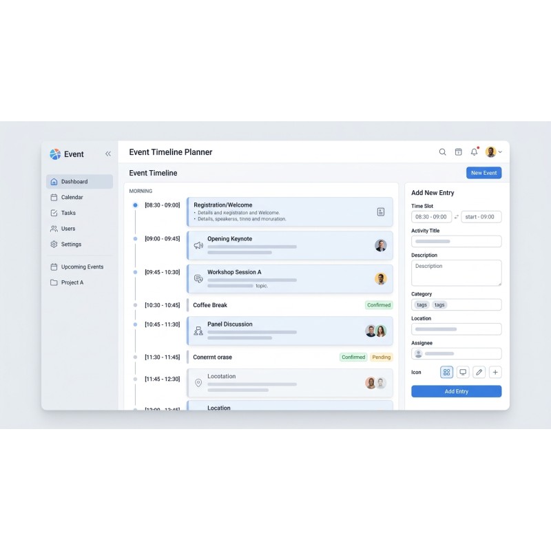 Event Timeline Planner | Agora Apps