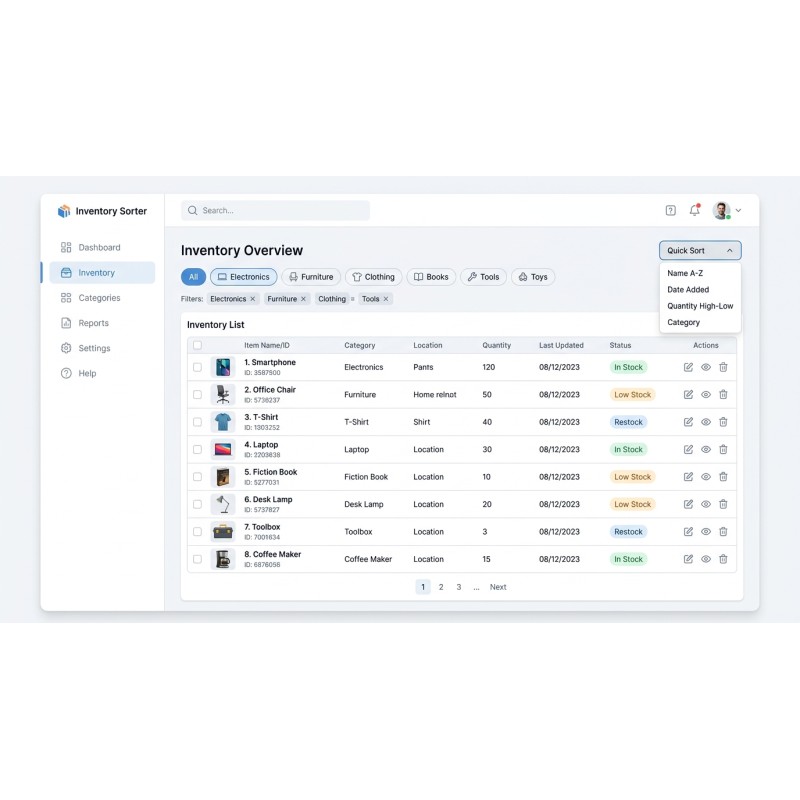 Inventory Sorter - Collection Filtering Utility | Agora Apps