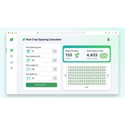 Calculadora de Espaçamento de Culturas em Linha