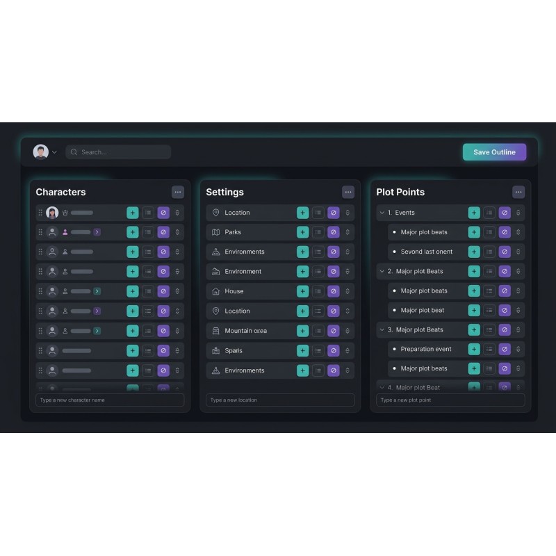 Plot Planner Canvas - Offline Story Outline Tool | Agora Apps