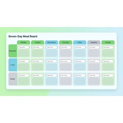 Seven-Day Meal Board