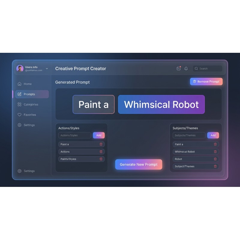 Creative Prompt Creator | Offline Idea Generator | Agora Apps