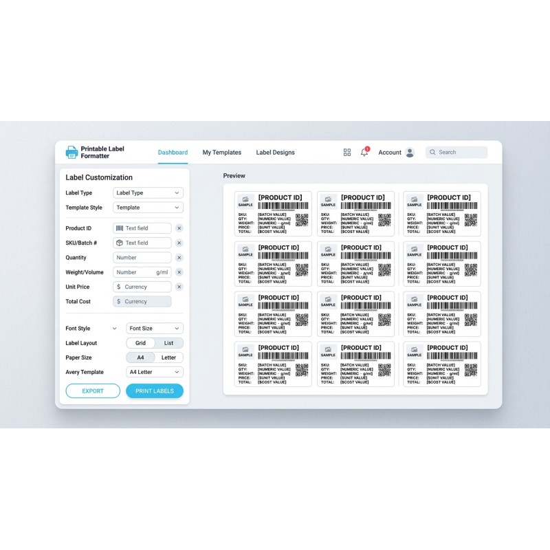 Generador de Etiquetas Offline para Productos | Agora Apps