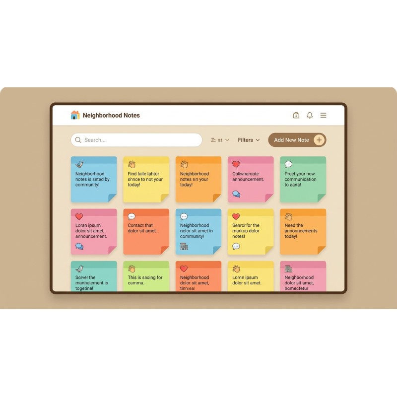 Neighborhood Notes - Offline Community Idea Pad | Agora Apps