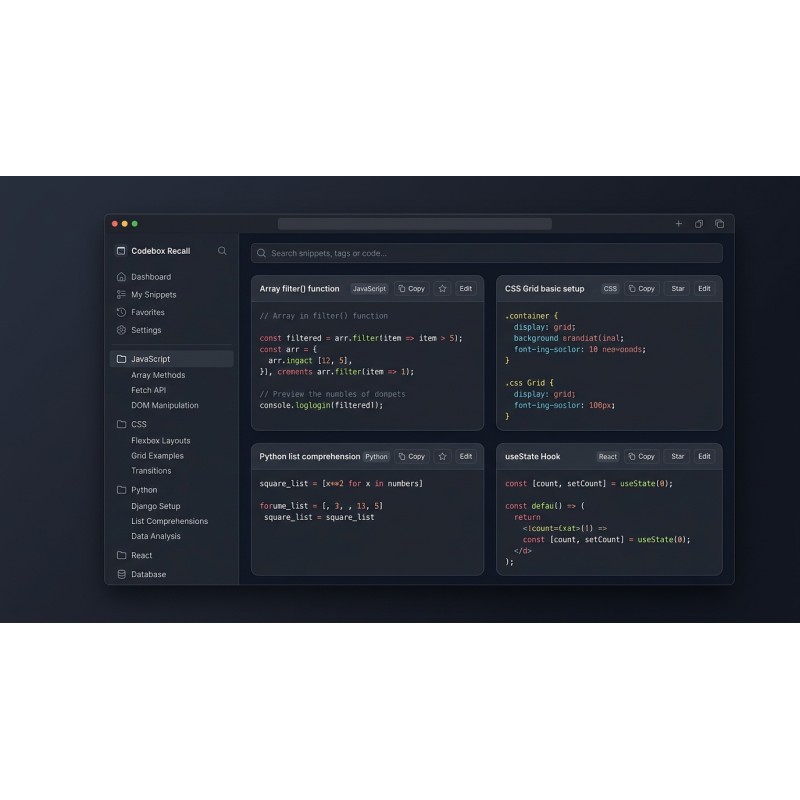 Codebox Recall - Offline Code-Snippet-Manager | Agora Apps