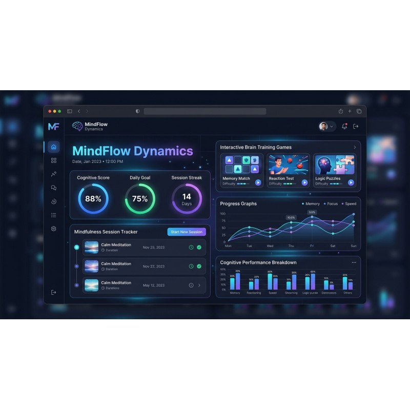 MindFlow Dynamics | AI Cognitive Wellness App | Agora Apps
