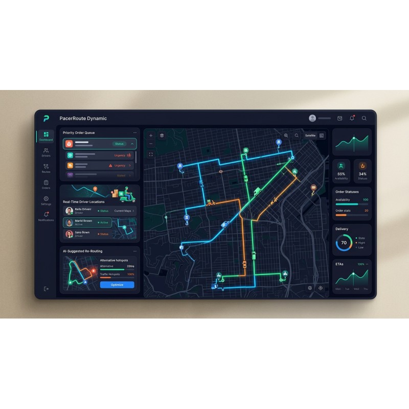 PacerRoute Dynamic | Otimização de Entregas IA | Agora AI