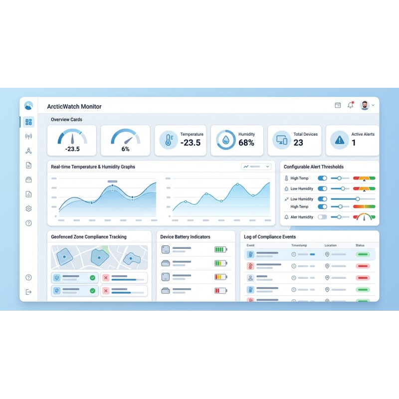 ArcticWatch Monitor | IoT Cold Chain Compliance | Agora Apps