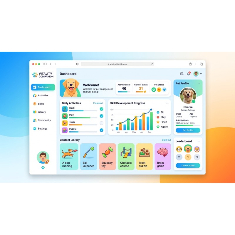 Vitality Companion | Ejercicio y Enriquecimiento IA para Mas