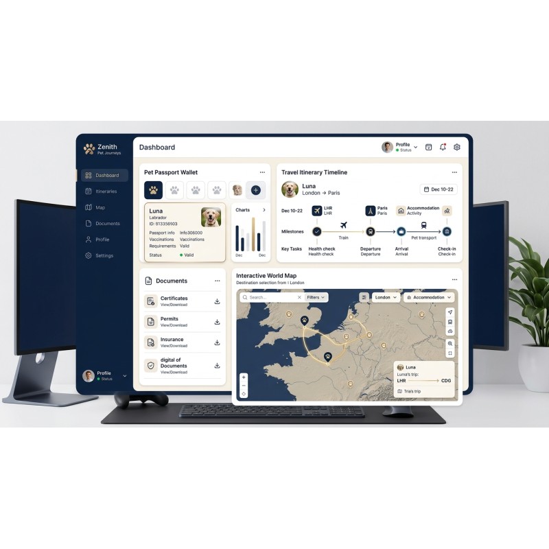 Zenith Pet Journeys | Luxury Pet Travel Planning | Agora Apps