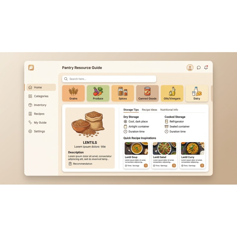 Pantry Resource Guide - Offline Zero-Waste Tips | Agora Apps