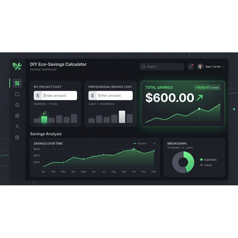DIY Eco-Savings Calculator - Offline Cost Comparison | Agora Apps