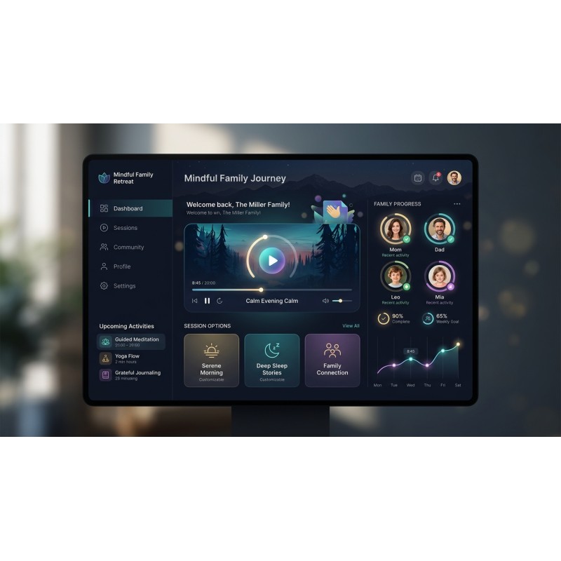 AI Family Meditation Portal | Agora Apps