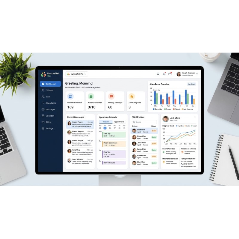 Plataforma SaaS para Gestão de Creches | Agora Apps