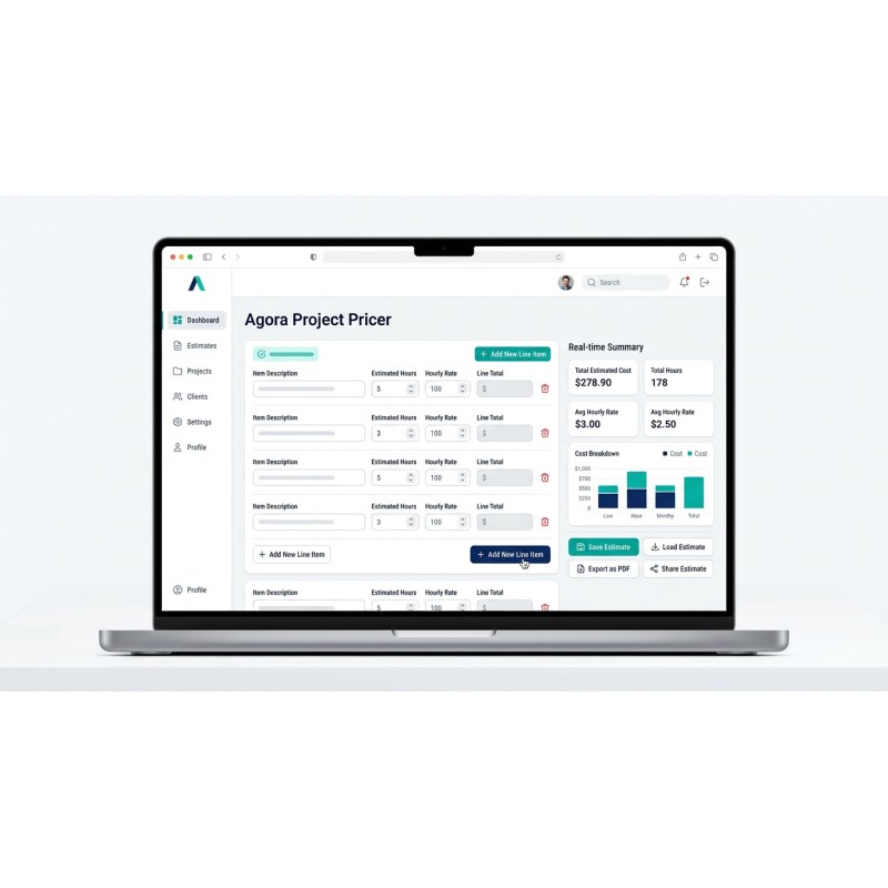 Offline Project Cost Estimator | Agora Project Pricer | Agora Apps