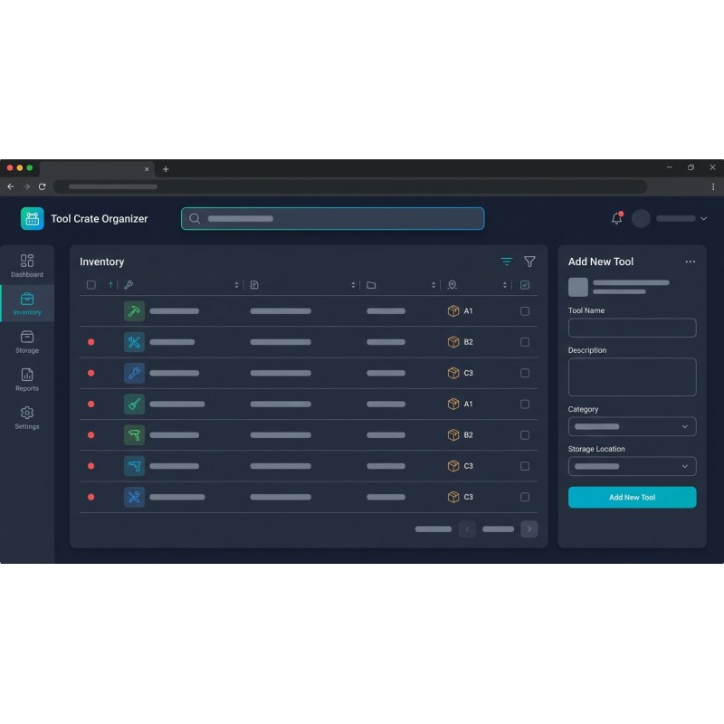 Organiseur d'Inventaire d'Outils Personnel | Agora Apps