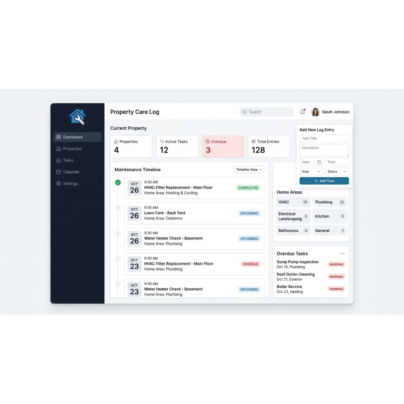 Home Maintenance Log & Tracker | Agora Apps