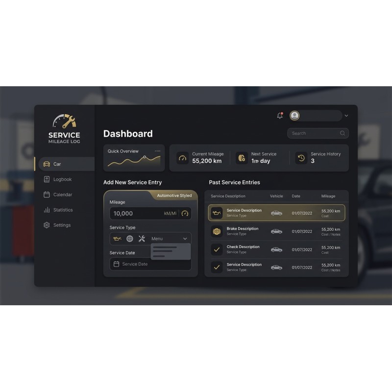 Vehicle Service Log | Offline Car Maintenance Tracker | Agora Apps