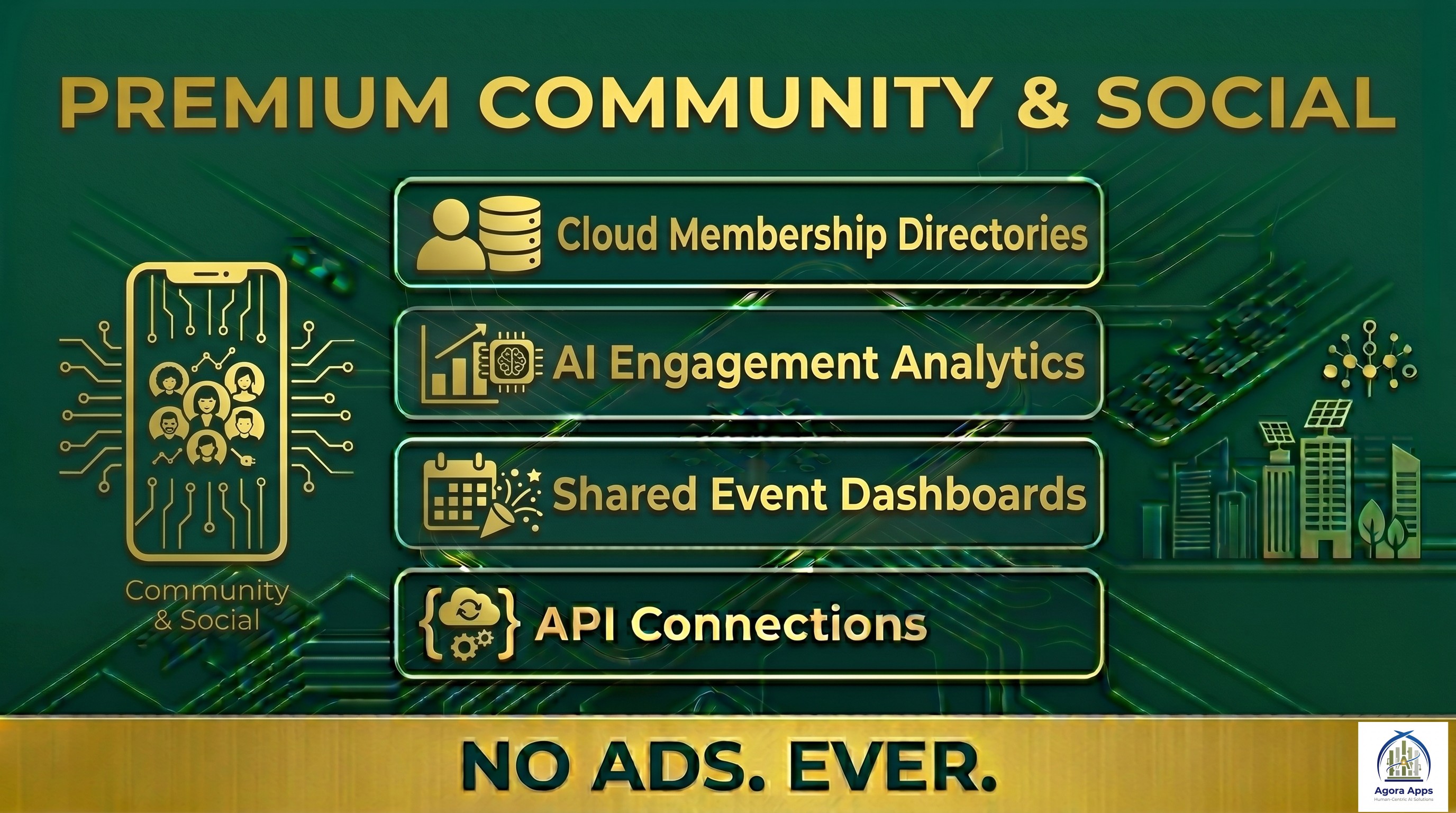 Premium Community & Social Hero