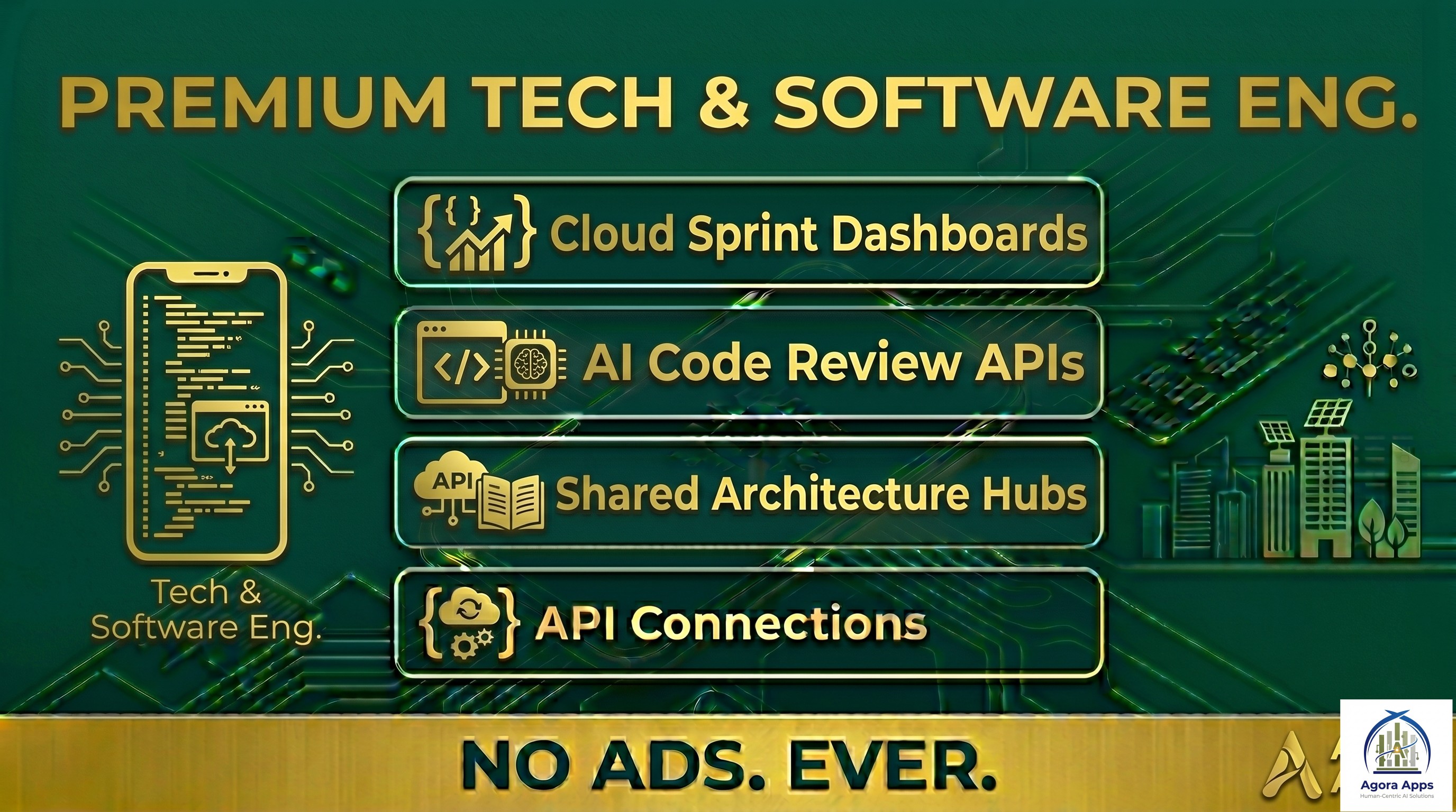 Premium Tech & Software Engineering Hero